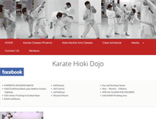 Tablet Screenshot of hiokidojo.com